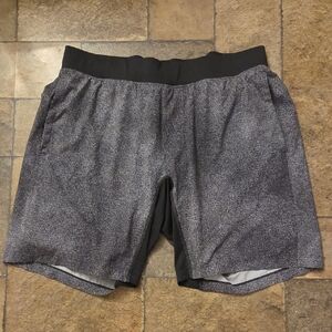 Men's lululemon T.H.E. Athletic Shorts Black and Gray Shorts XXL
